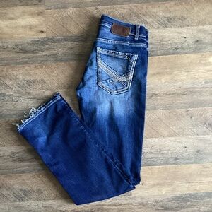 BKE Men's Dark Blue Skinny Jeans